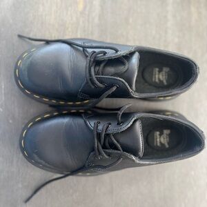 Dr. Martens Black Oxfords with Yellow Accents- Classic!
